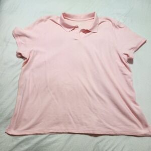 Mens L.L Bean Polo Shirt 3XL 100% Cotton Pink/Salmon